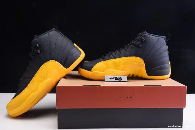 80% Off Sale Gold 12 Black Retro Air University Jordan 130690-070 0606